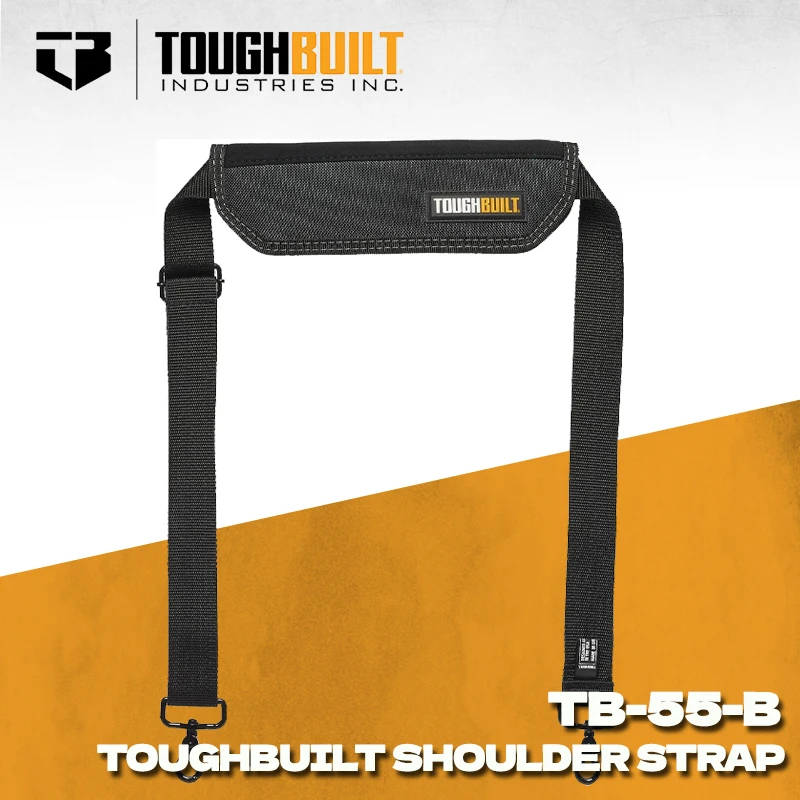 TOUGHBUILT TB-55-B Shoulder Strap Tool Kit Shoulder Strap Carrier Sturdy Home Back Tool Accessories Toughbuilt Shoulder Strap