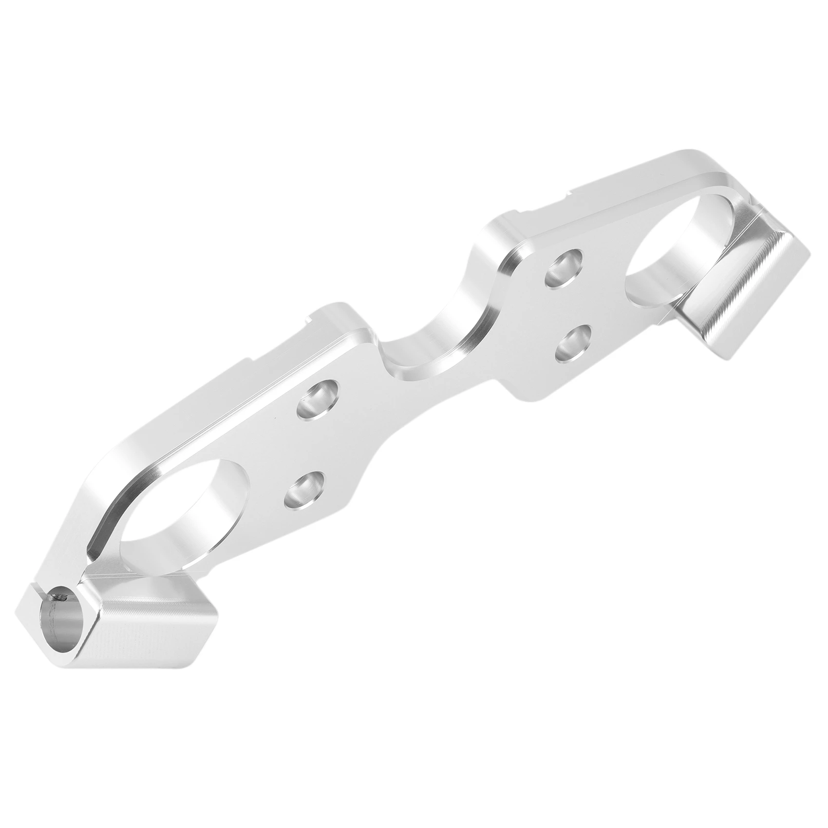 Front Top Fork Upper Triple Tree Clamp Handlebar Holder Bracket for SUZUKI Hayabusa GSX1300R 2008-2020(Silver)