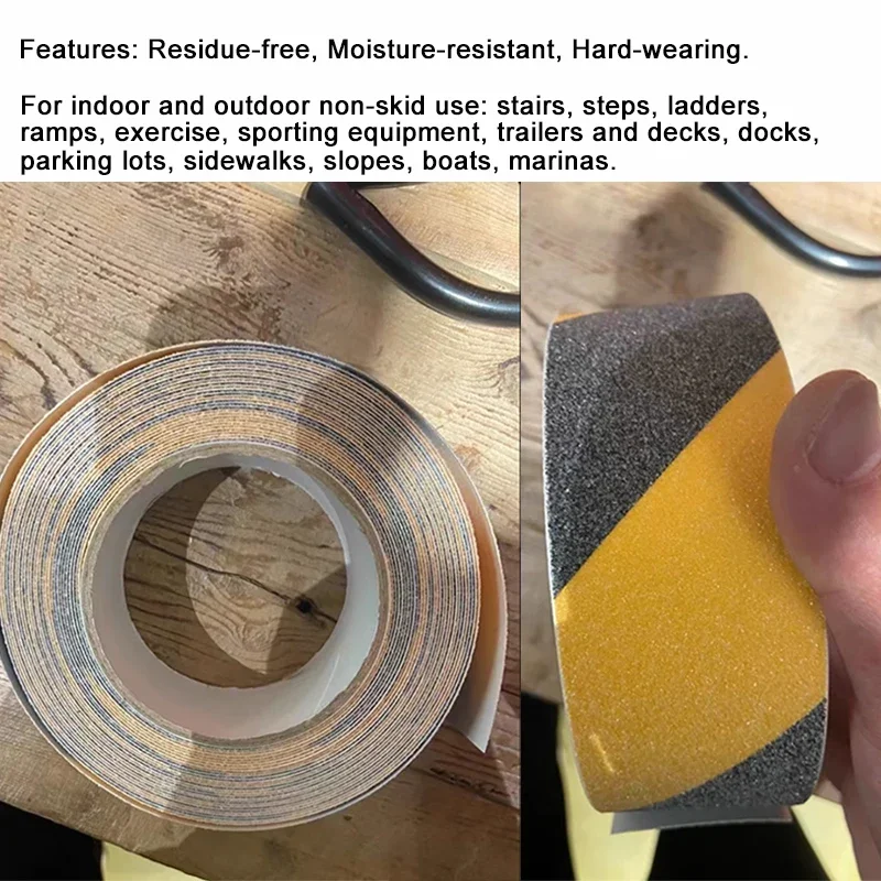 Anti-slip Tape Elderly Anti Slip Strong Adhesive Safety Traction Tape Stairs Floor Safety Tread Step Outdoor Anti Slip Stickers