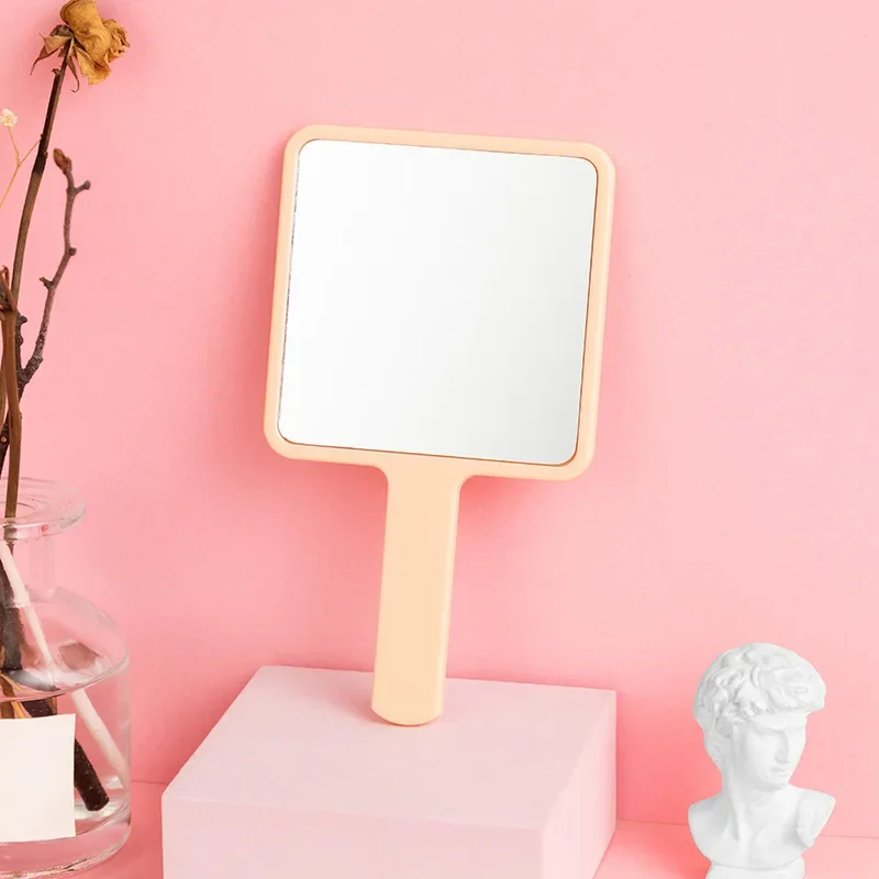 Petit miroir de maquillage carré pour filles, bureau portable, entraîneur de beauté, cadeaux de fête d'anniversaire, nouveau