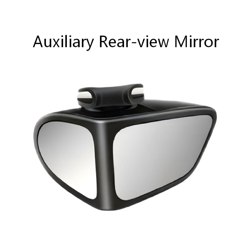 Dual Lens Blind Spot Auxiliary Mirror Front Rear Tire Curb Alignment View Car Aids 360° Rotation Rainproof Glass Universal Use