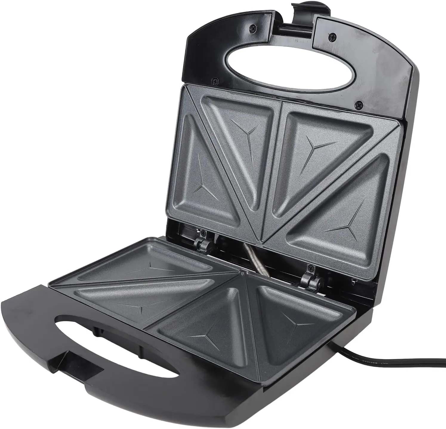 

Electric Panini Press Grill, Electric Breakfast Maker Sandwich Maker with Handle Anti Stick Aluminum Electric Sandwich Press Pan