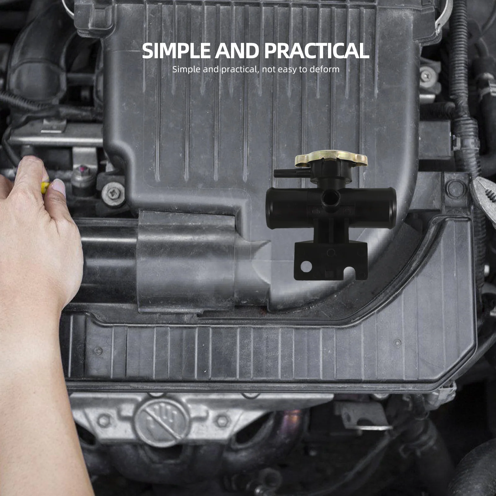 

Coolant System Filler Neck for 1350a015 Sturdy ABS Metal Construction Easy Install Perfect Fit Radiator Adapter Car Water