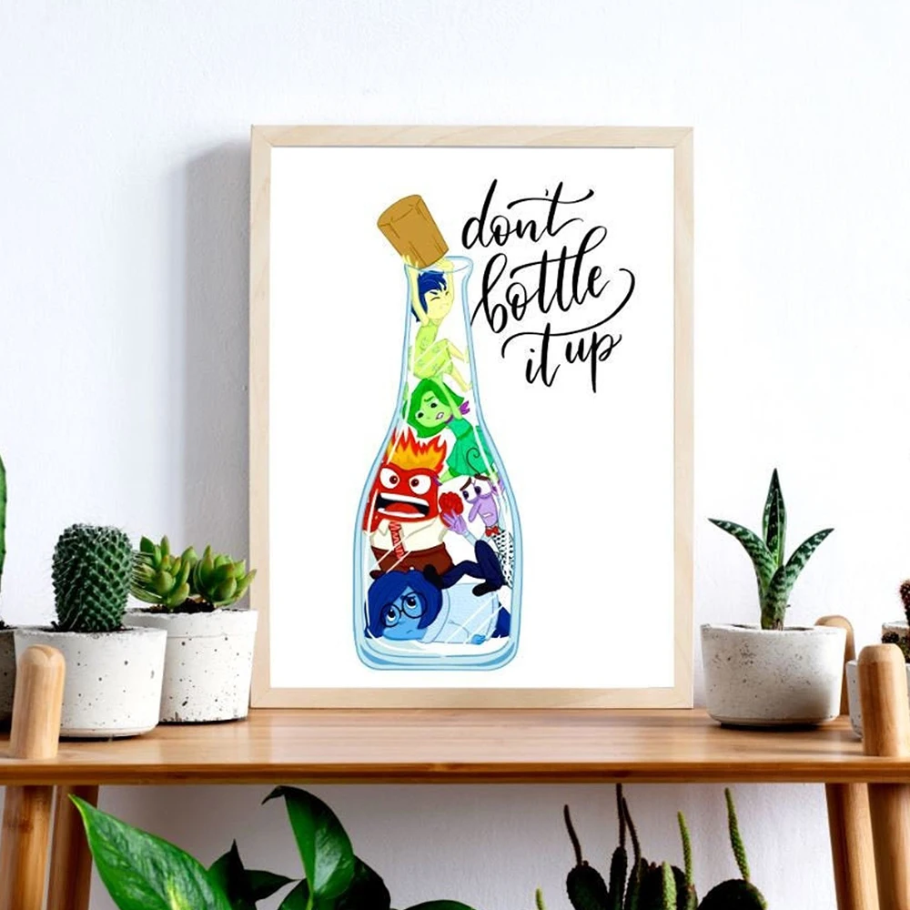 Funny Quote Don't Bottle It Up Posters Modern Inspirational Canva Panting Prints Motivational Wall Art Pictures Home Decoration