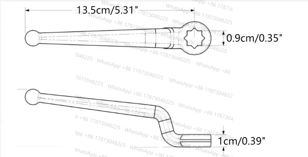 Silver Alloy SW9 9mm Hydraulic Ball Valve Handle High Pressure Replacement