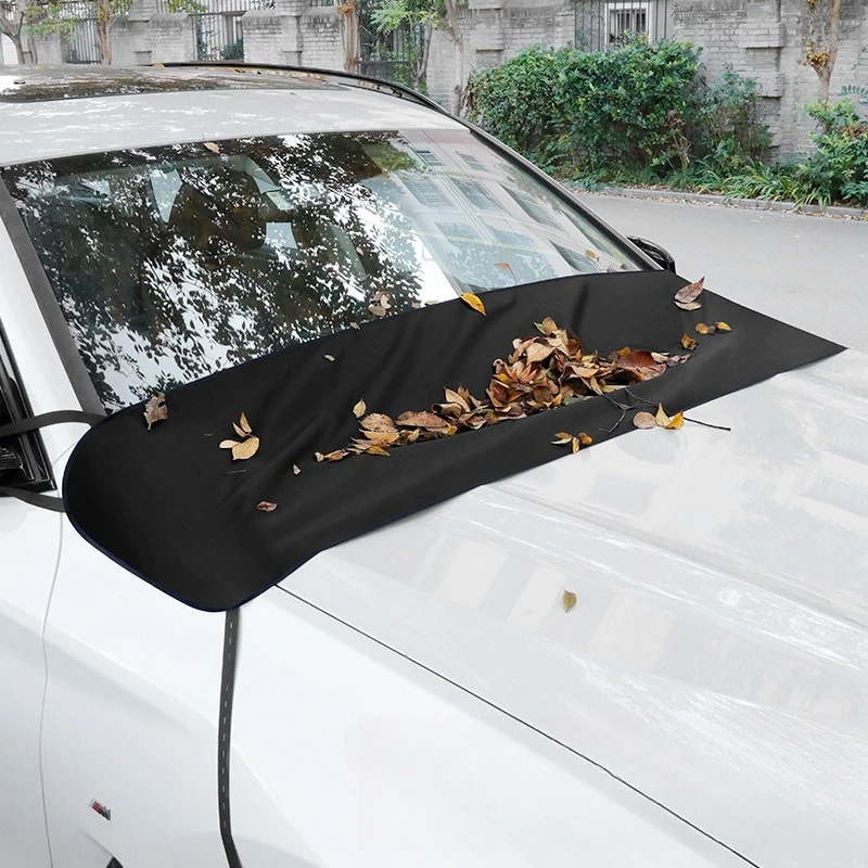 Car Front Windshield Covers Anti-falling Leaves Front Window Glass Rain Slot Anti-bird Shit Leaf Wiper Dust Cover