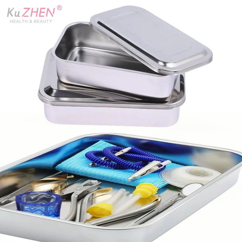 

S, M, L стоматологический лоток, хирургическая крышка для кормления, медицинское оборудование, стерилизатор, контейнер для хранения стоматологов, инструмент из нержавеющей стали