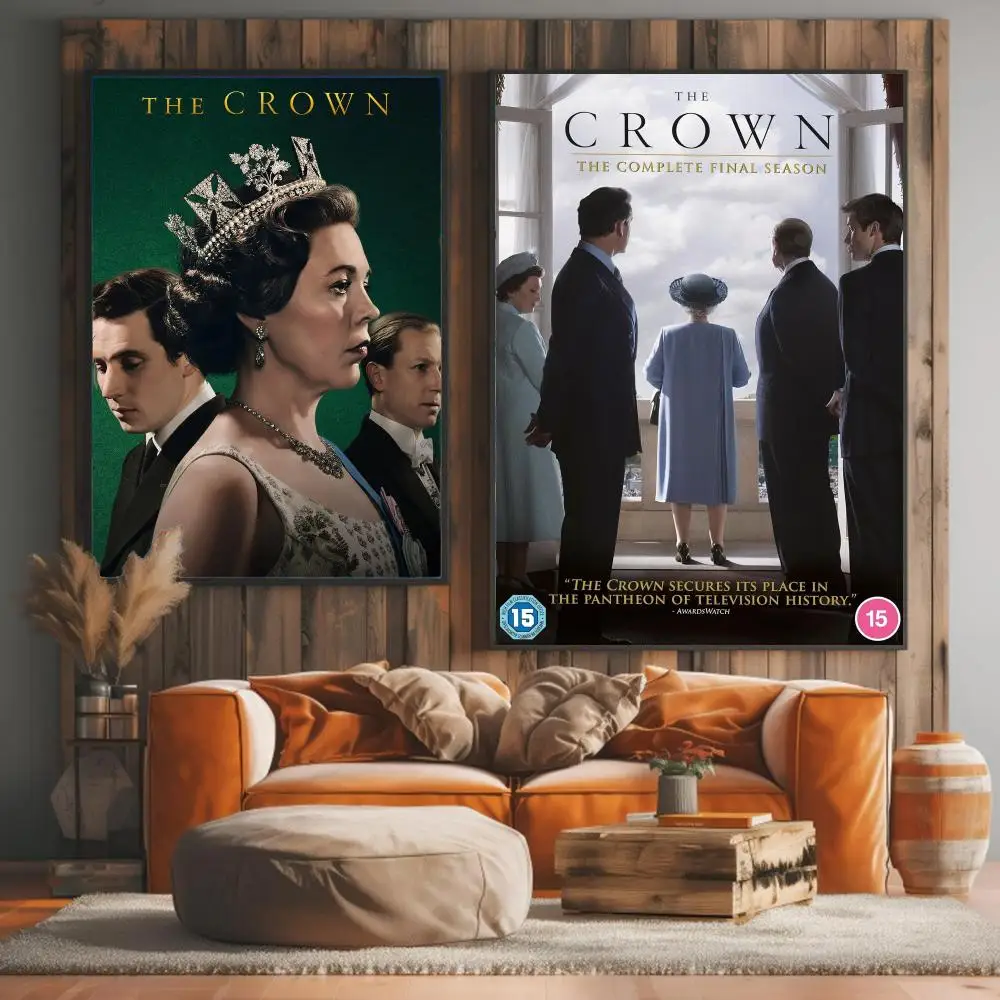 tv series T-The Crown-N Painting Calligraphy Artwork for Living Room Bedroom Office Home Decor