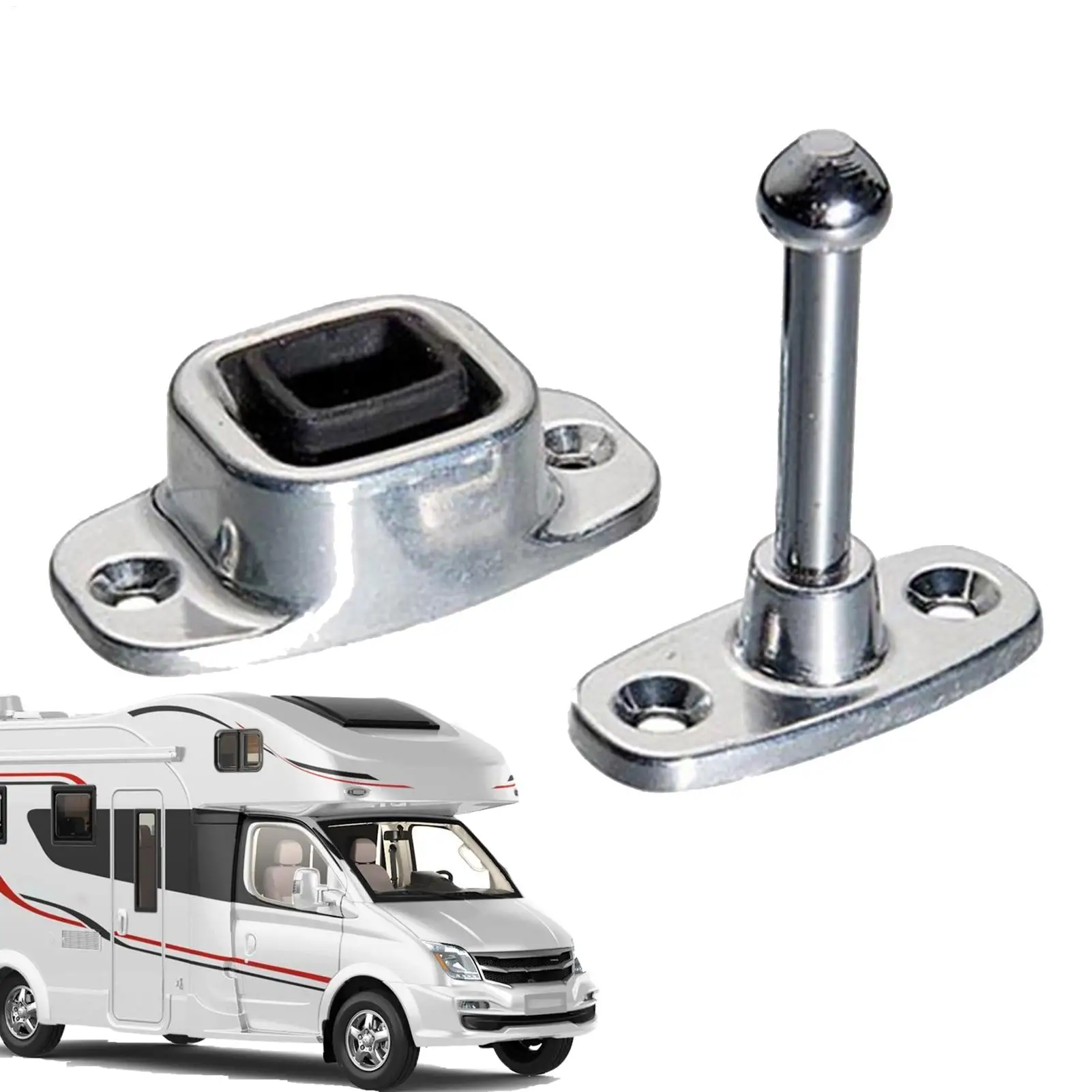 Trailer Door Latch Door Latch RV Door Holder Catch Heavy Duty Enclosed Trailer Door Latch RV Trailer Door Stopper RV Accessories