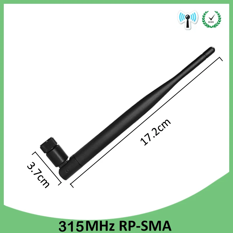 eoth 2p 315Mhz Antenna LORA 5dbi GSM sma male female Connector Rubber Lorawan IPX IOT ipex 1 4 mhf4 Extension Cord Pigtail Cable