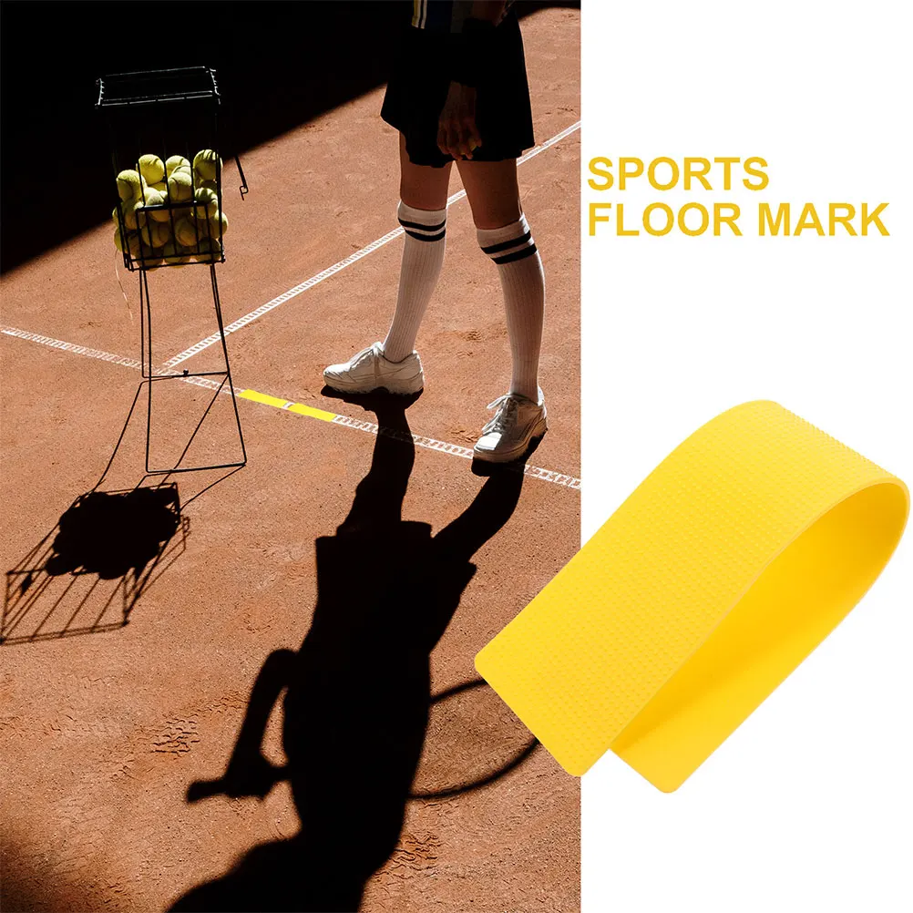 

8 Pcs Yellow Landmark Mats Spot Markers Portable Sports Training Aids Basketball Court Marking Kit Tennis Equipment Soccer Drill