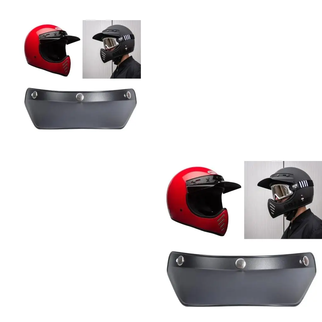 

Универсальная защитная линза с 3 защелками для мотоциклетных шлемов с открытым лицом