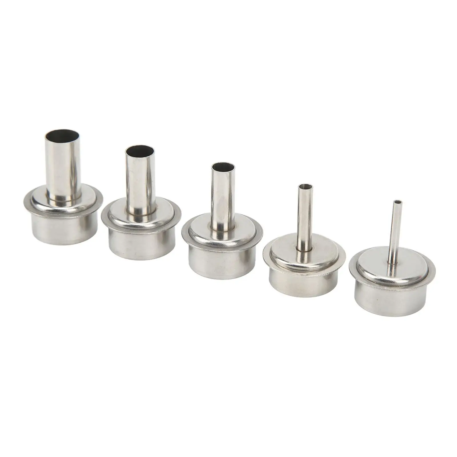 

5PCS Stainless Steel Heat Nozzle Set for soldering Station - 5 Specifications Heat Blower Attachments for welding