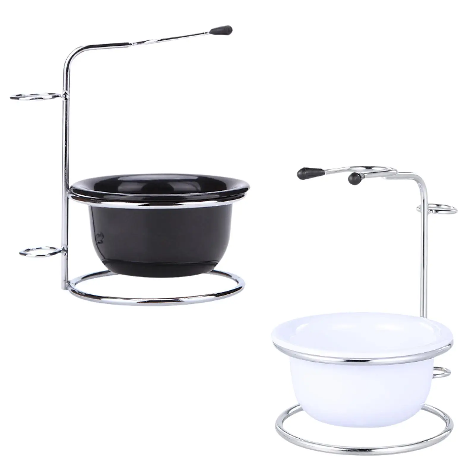 Stainless Steel Shaving Soap Bowl Portable with Stand Smooth Shaving Mug for Father Birthday Men Boyfriend Valentines Day Gifts