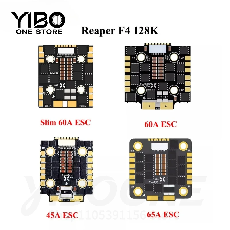 Reaper F4 Mini 128K 45A /60A/65A/Slim 60A BL32 4in1 ESC 3-8S LIPO DShot1200 For RC FPV 1pcs for