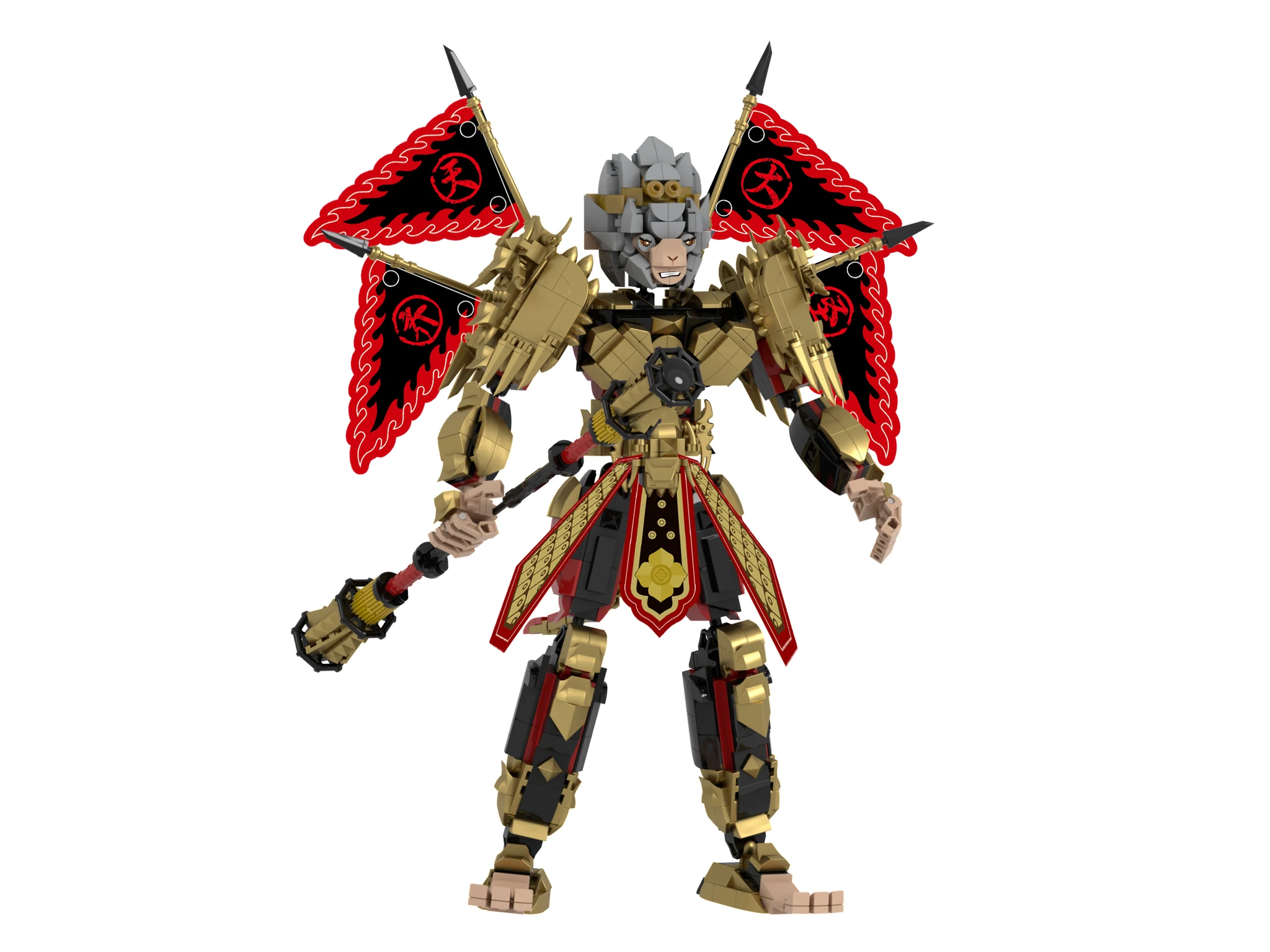 Seri Monster baru dirakit blok meja genggam hadiah ulang tahun anak-anak, mainan Puzzle buatan tangan kaiwa No.9and No.8