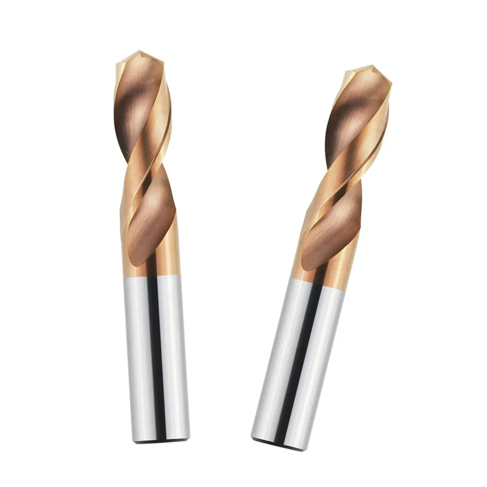 TYTURE HRC55 °   Punte da trapano in carburo di tungsteno Punte per metallo per tornio CNC Foratura in acciaio inossidabile Strumento per la lavorazione dei metalli duro 0,5-20,0 mm