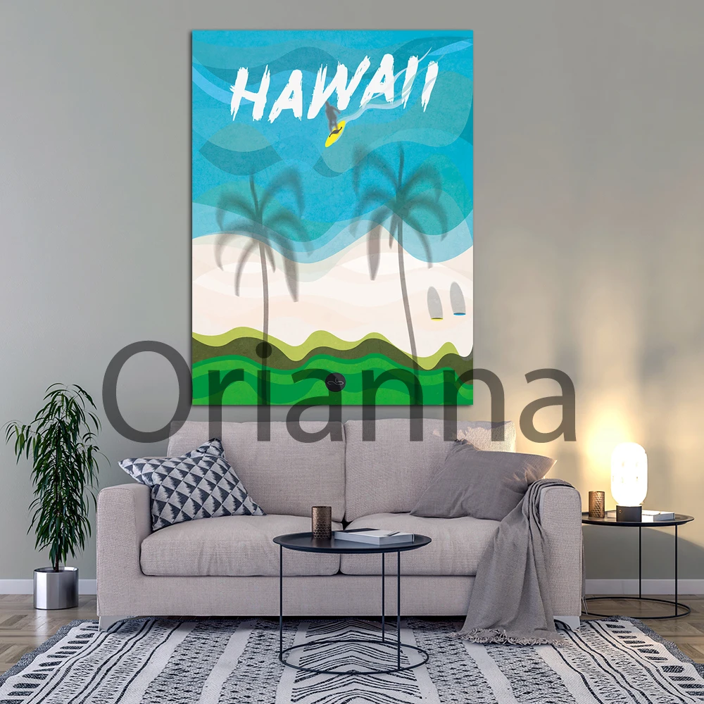 Wall Art Hd Prints Poster Hawaii Digital Great Gift Idea Pictures Home Decor For Living Room Landscape Vintage Canvas Paintings