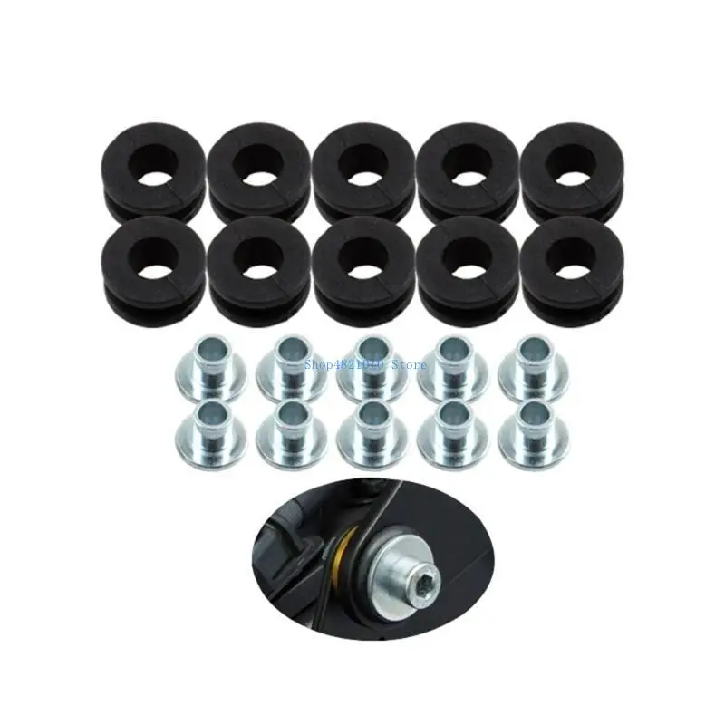 T3LF Replacement Motorbike Accessories Fairing Cowling Buffer Washer Pressure Relief Cushion Fairing Grommet Set