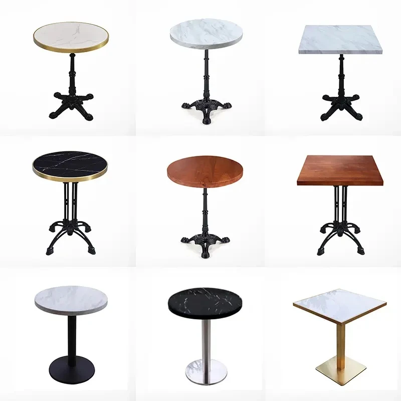 Coffee To Small Restaurant Dining Table Glass Top Metal Coffee Shop Bar Table With Cheap Price