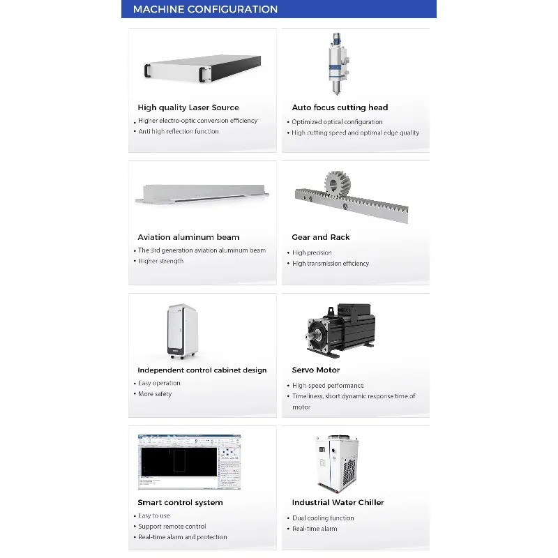 [ขายดี] เครื่องตัดโลหะไฟเบอร์แบบเปิด LFK กำลังสูง 3000W 6000W