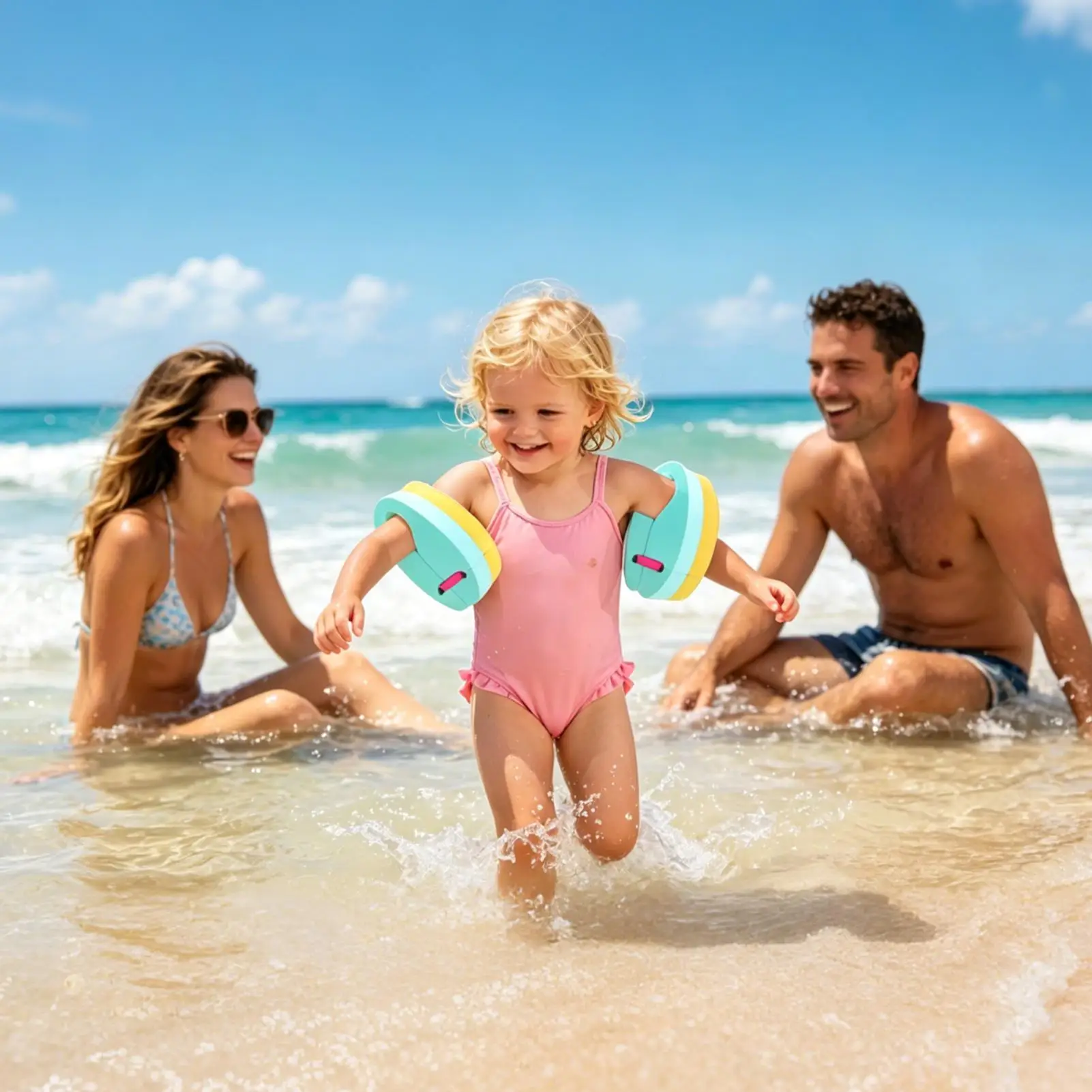 Pool Arm Floats For Kids Adjustable Swimming Strap EVA Children's Swim Rings For Boys Girls Indoor Bathtub Summer Beach Lake