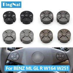 W251 W164 Car Left Right Multi-function Steering Wheel Button Kit Phone Voice Control Keys For Benz W219 W230 W171 1648700558