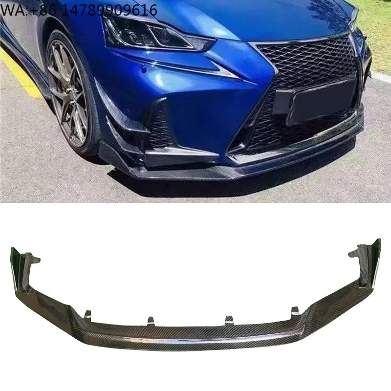 

New IS300 F Carbon Fiber Front Bumper with Exhaust Cut-Outs for IS 2017-2019