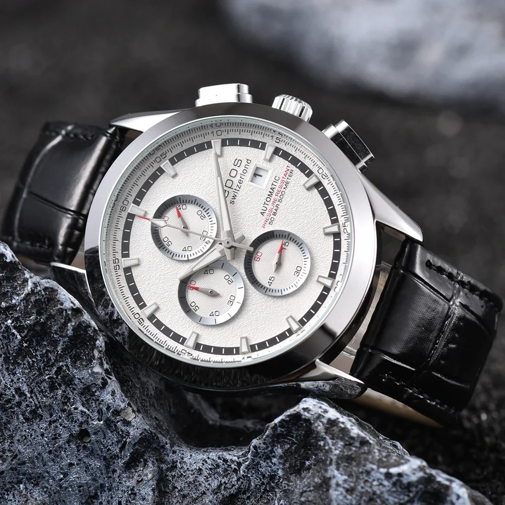 Amazing Top Quality Hot epos Original Brand Watches For Mens Multifunctional Chronograph Auto Date Wristwatch AAA Male Clocks
