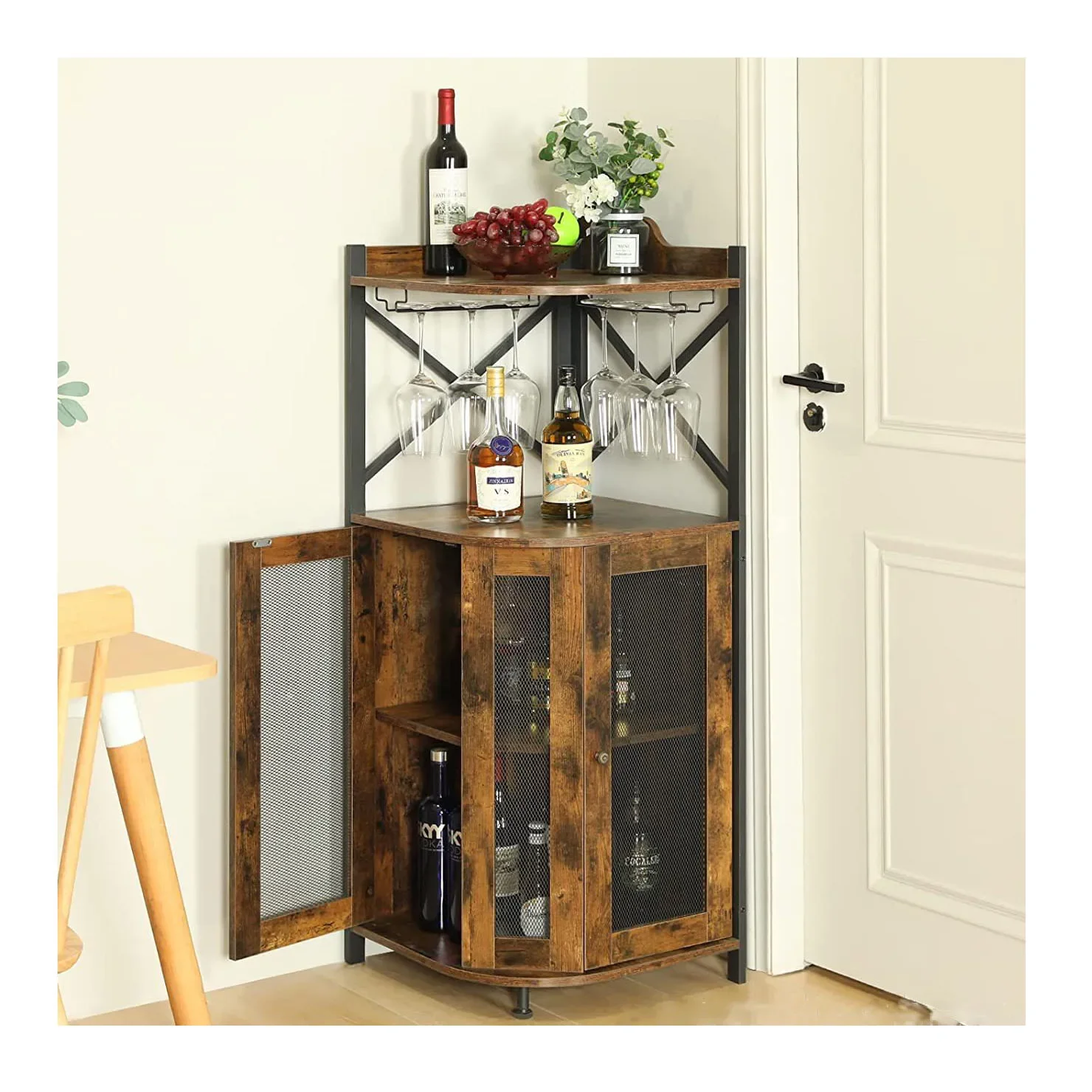 

-Настройка наборов мебели для гостиной, угловой винный бар, домашний бар для хранения спиртных и вина с держателем для стекла