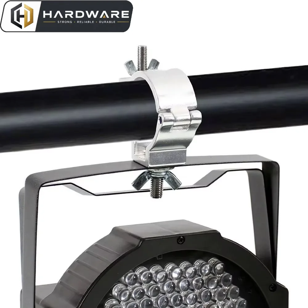 1pc Aluminum Alloy Stage Lights Truss Clamp Clip Bracket 18-21mm 38-52mm Dj Light Clamps Silver Quick Release Lamp Hanger Hooks