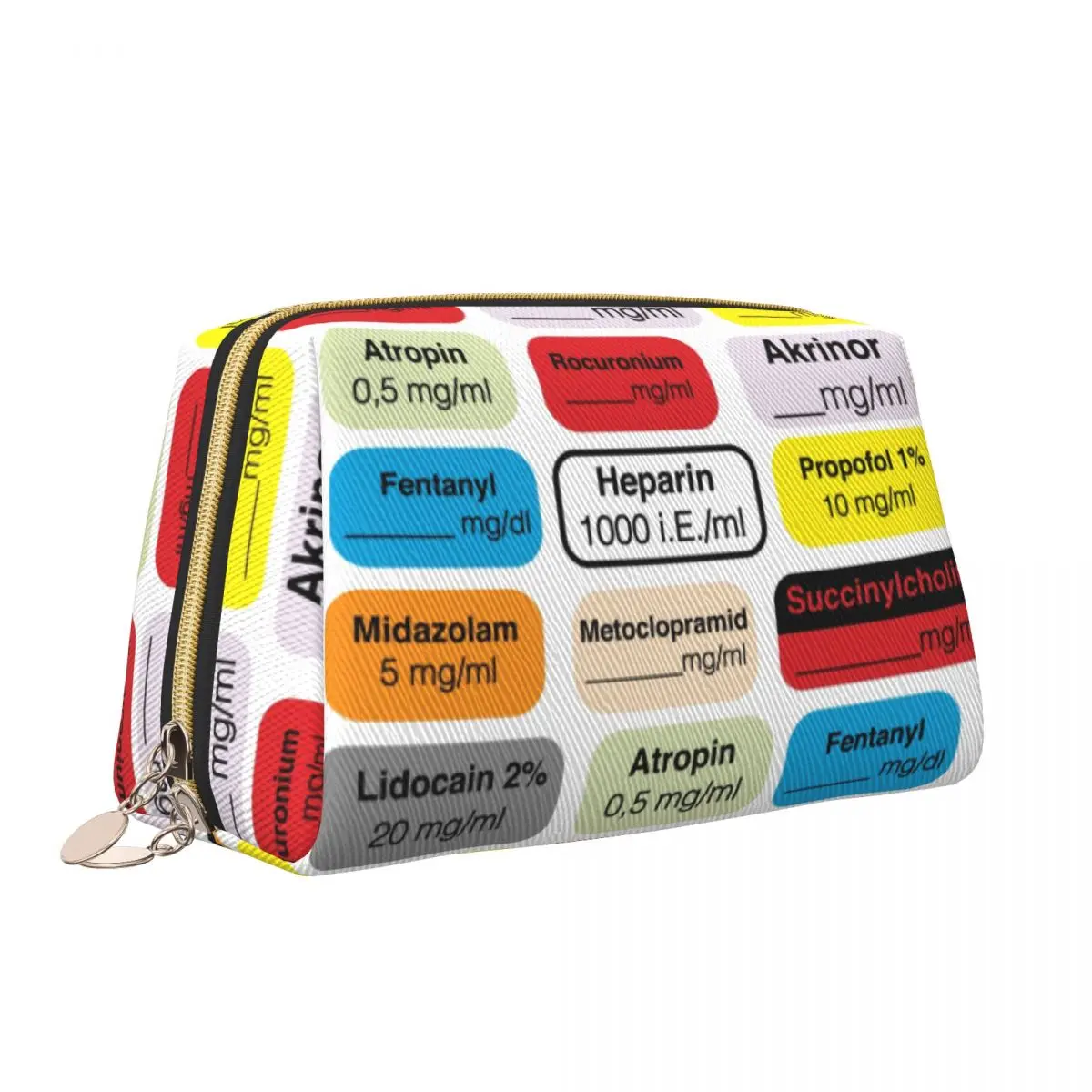 Anesthesia Medication Doctor Medical Nurse Hospital Cosmetic Bag Women Large Capacity Makeup Case Beauty Storage Toiletry Bags