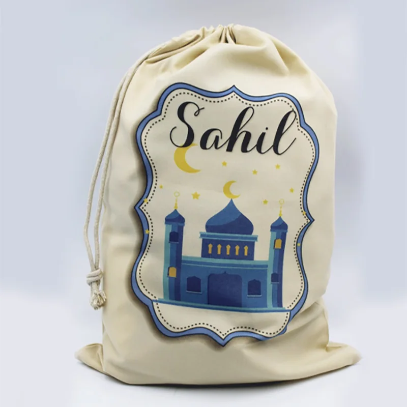 Personalised masjid mosque eid Mubarak Gift eidi bag Eid Al-Fitr Muslim Islamic Ramadan Kareem Decoration family friend present