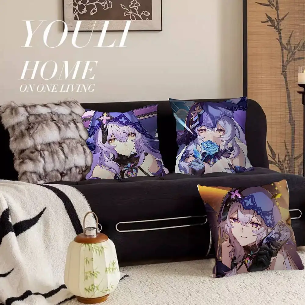 Honkai Star Rail Black Swan Personalized Pillow Cover Kids Bedroom Wild Party Decor Pillowcase kid Birthday shower Gift