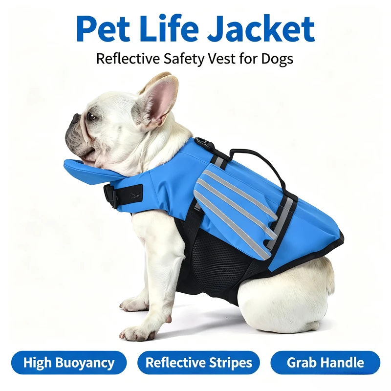 Pet Life Jacket New Reflective Outdoor Dog Clothes Pet Swimsuit Angel Wings Dog Life Jacket Summer Clothes Dog Clothes
