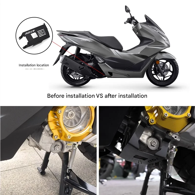 Motorcycle Engine Chassis Plate Cover For Honda ADV160 PCX160 VARIO160 2022-2024 Motorcycle Accessories
