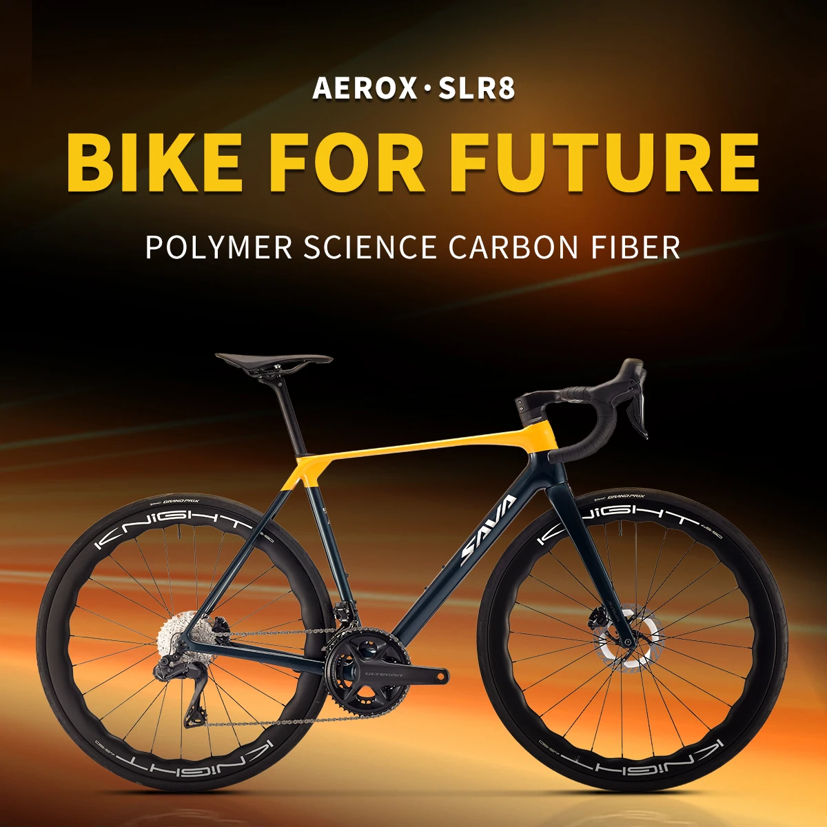 SAVA AEROX SLR8 Full Carbon Fiber Electronic Shift Road Bike Racing Road Bike 7.3kg with SHIMANO ULTEGRA 8170 Di2 Kit.