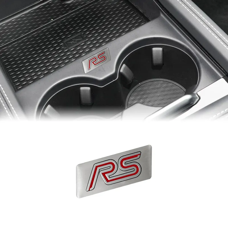 Sport Tuning 3D RS ST Emblem Steering Wheel Center Console Accent Decal for Ranger Transit Maverick Everest Mustang Escape