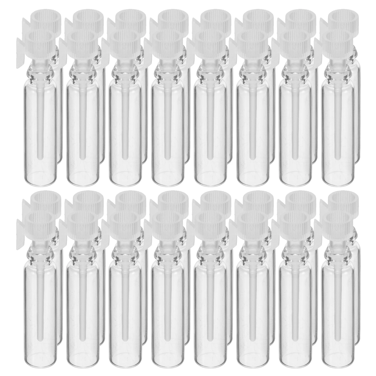 

100Pcs Perfume Sample Bottles 1Ml Leakproof Portable Dropper Bottles Reusable Glass Containers Set Essential Oil Bottle