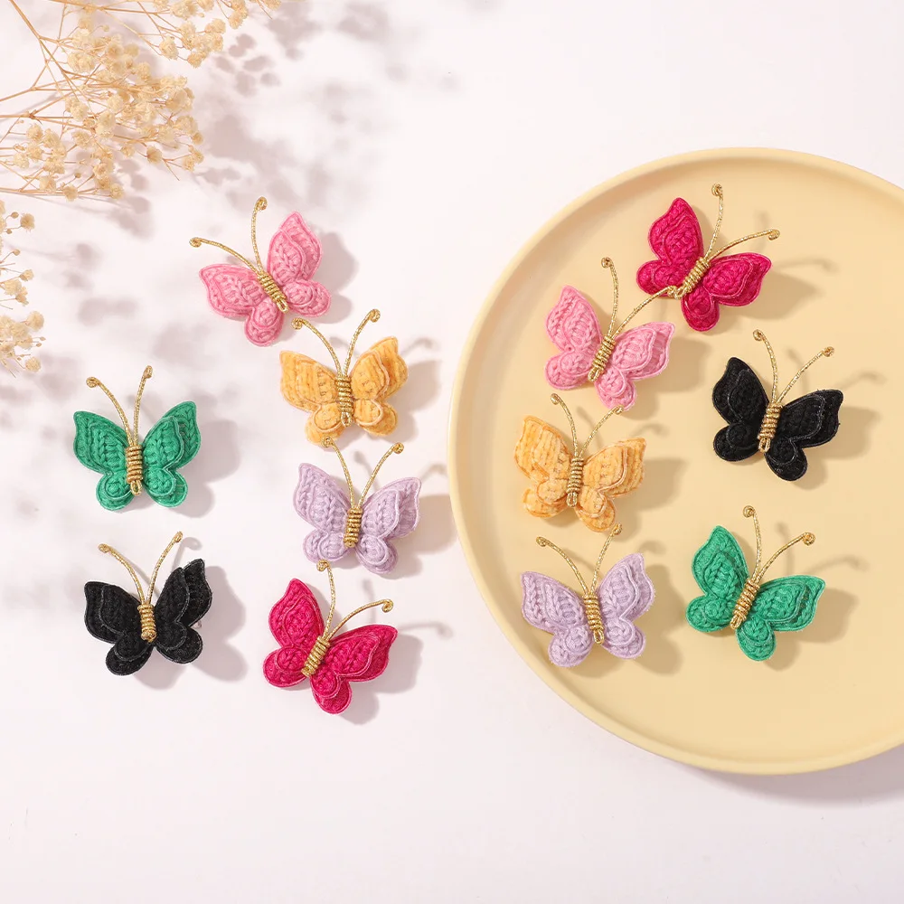 12Pcs=6Pairs Baby Butterfly Hair Clip For Girls Kids Hairclips Party Hair Accessories Winter Hair Clips For Girls