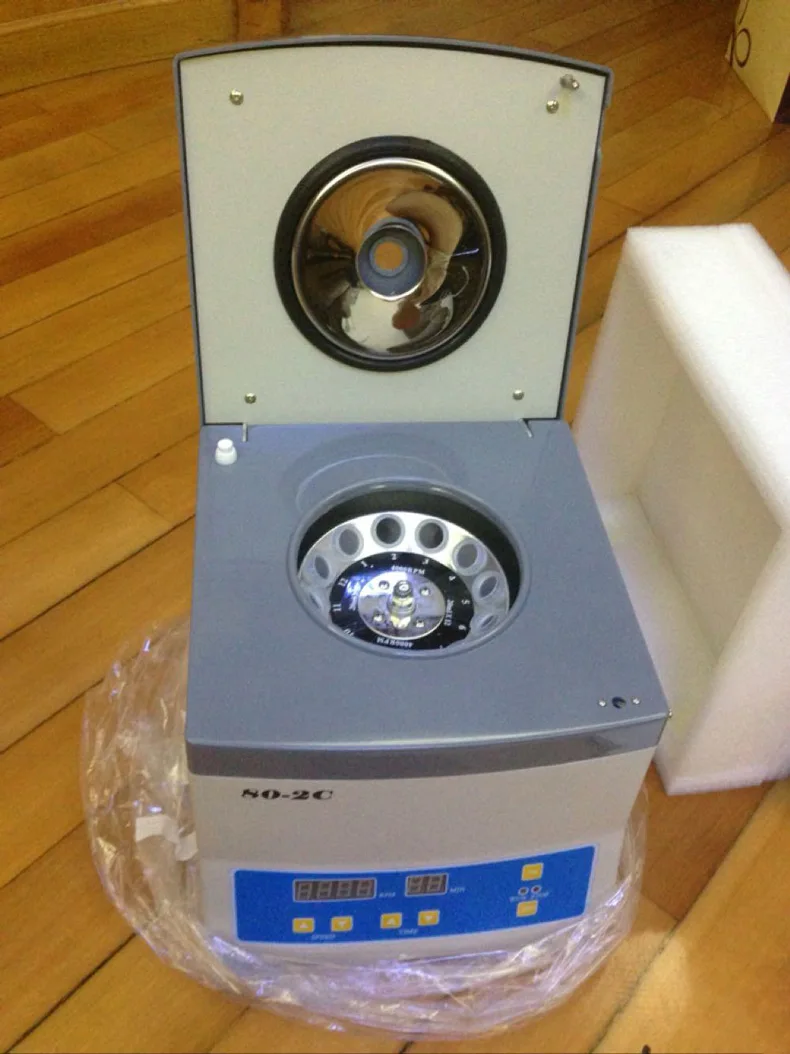 20ML*12pcs Tubes Laboratory Centrifuge 4000rpm blood prp centrifuge Centrifugal Machine Centrifuge Laboratory 80-2C 110V 220V