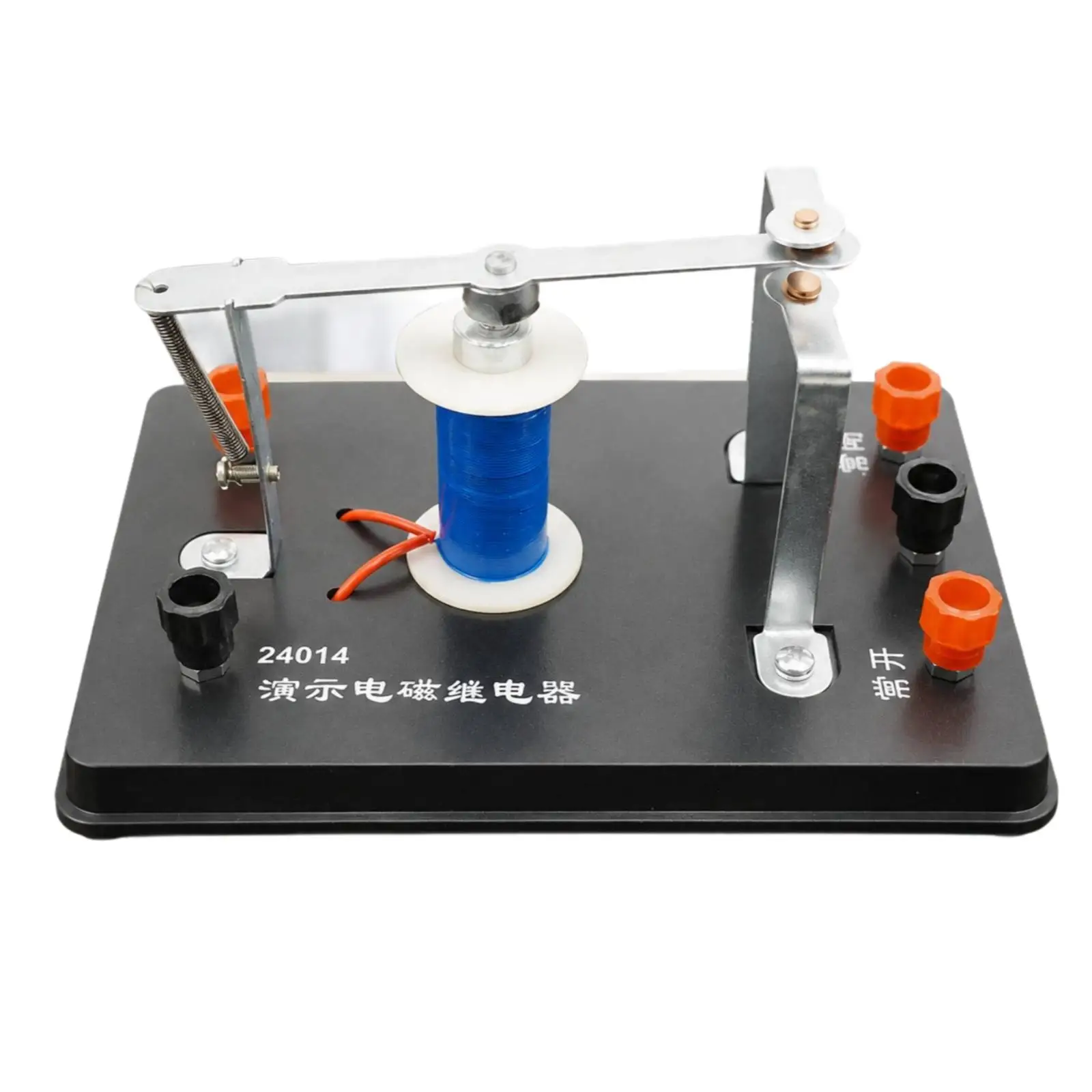 Electromagnetic Relay Experiment Instrument for Physics Education with Spring Mechanism and Metal Support Bracket