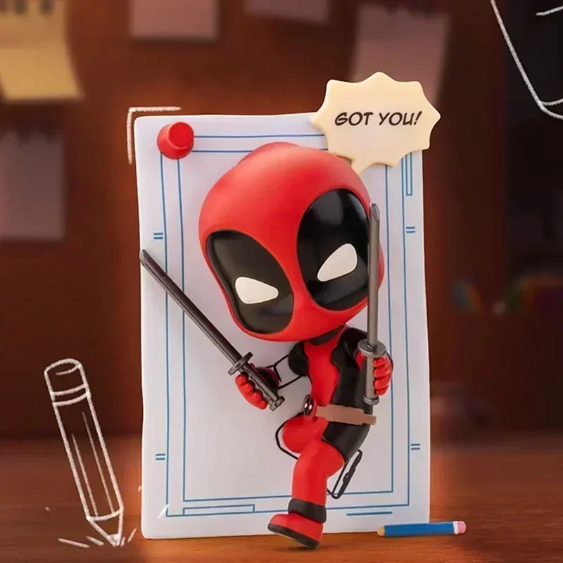 POP MART Marvel Deadpool Serie Blind Box Guess Bag Mystery Box Speelgoed Pop Leuke Anime Figuur Ornamenten Gift