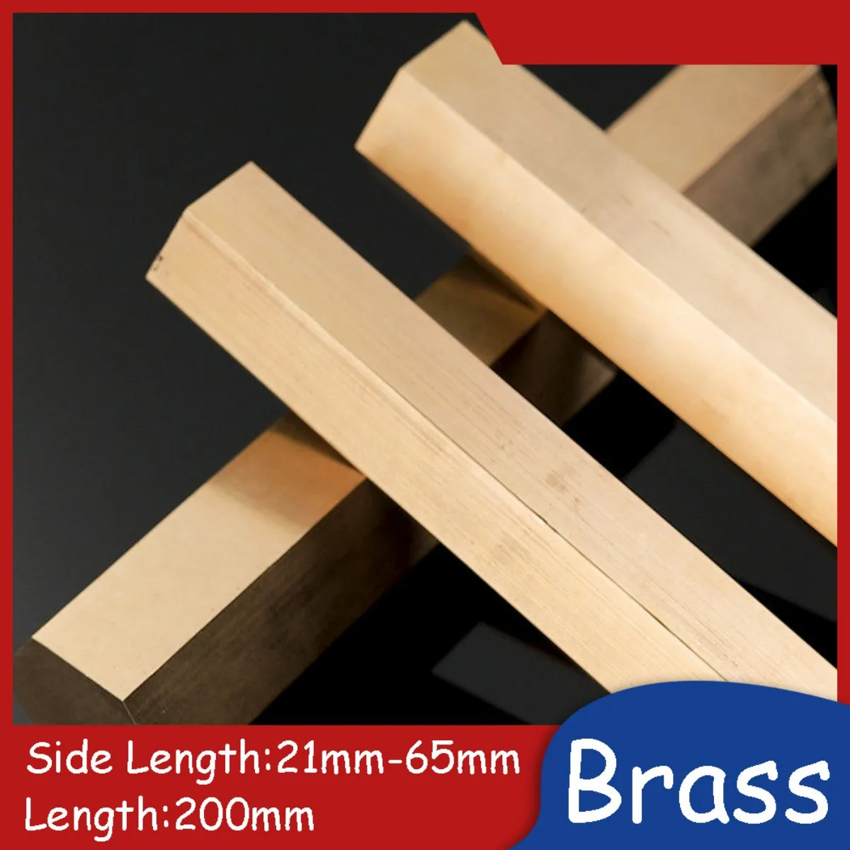 Brass Hexagon Bar Hexaginal Rod H59 H62 Heat Conduction Solid Metal Hex Stick 200mm Length