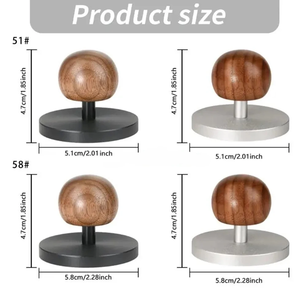 Aluminum Tamper Coffee Tamper For Morning Routine 51mm Silver Optimal Flavor Extraction Tamper Lightweight Build