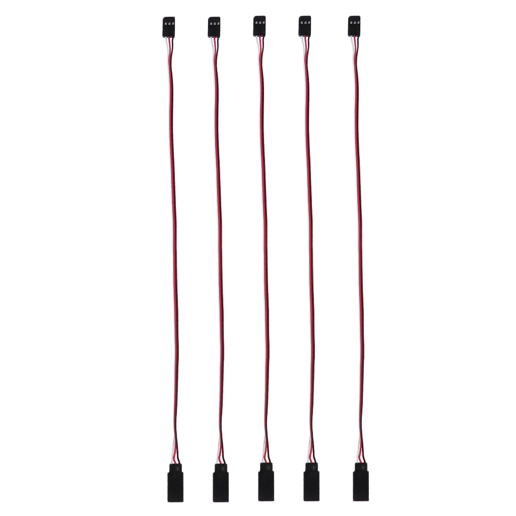 

5 Pcs. 300mm Adapter Cable Servo Socket Cable Servo Extension for JR