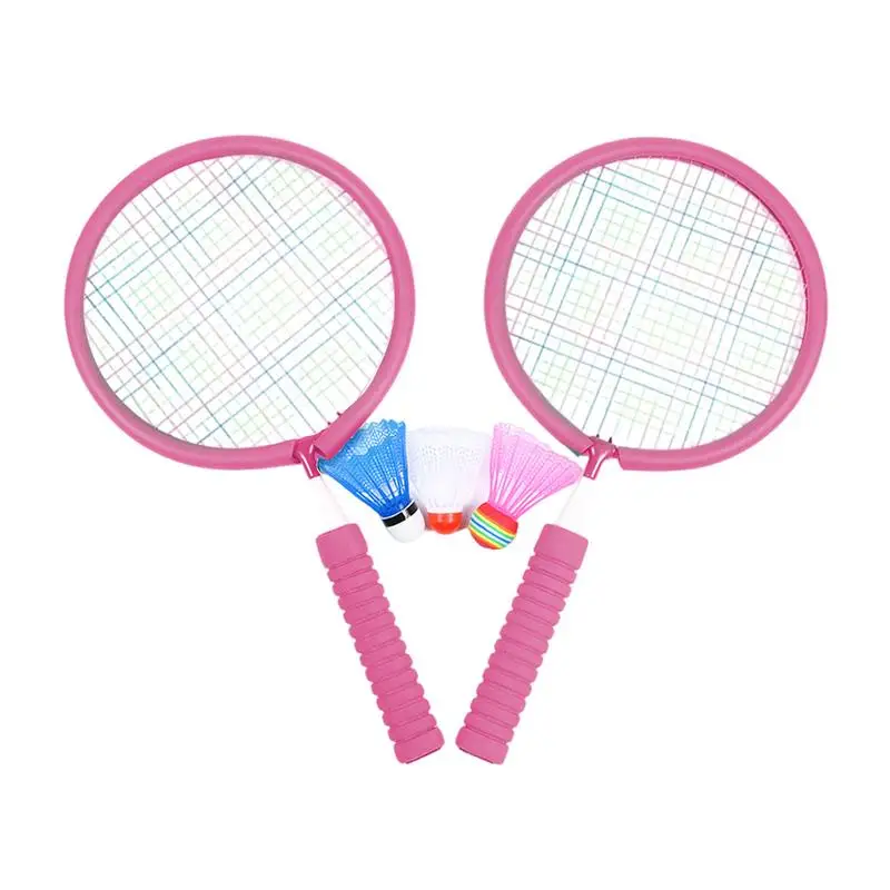 

Kids Badminton Rackets Set 2 Player Sports Badminton Racket Lightweight Racquet Beach Play Game Toys Set Including 3X Badminton