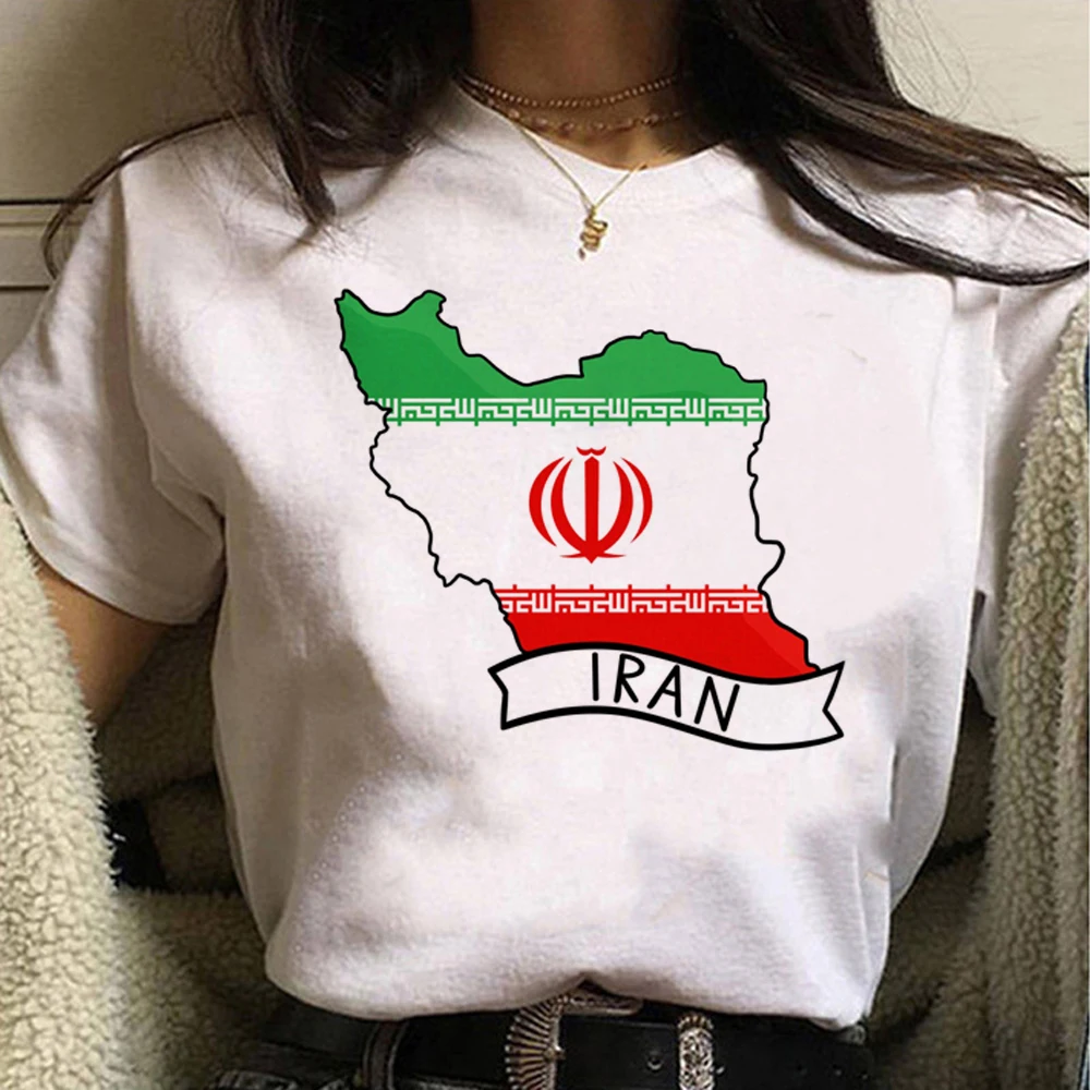 Iran Tshirt Women Harajuku Tshirt Female Funny Clothing Harajuku Short Sleeve Casual Othing Street Tops Tees Aesthetic Clothe image 4