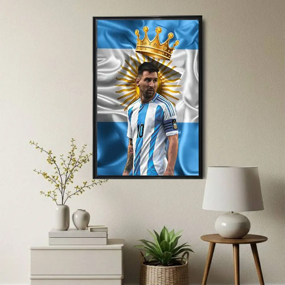 most powerful Argentina Lionel Messi Poster HD Art Sticky Wall Waterproof Home Living Room Bedroom Bar Aesthetic Decoration