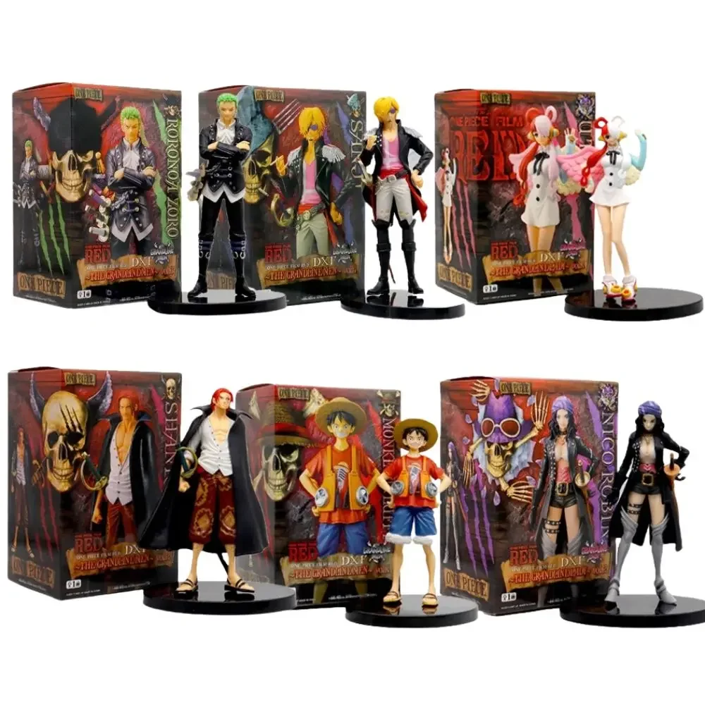 Figura de One Piece, Edición de Cine, Film Red, Robin, Roronoa Zoro, Luffy, Nami, Sanji, Uta, Figura de Acción de Anime, Muñeco, Juguete, Regalo